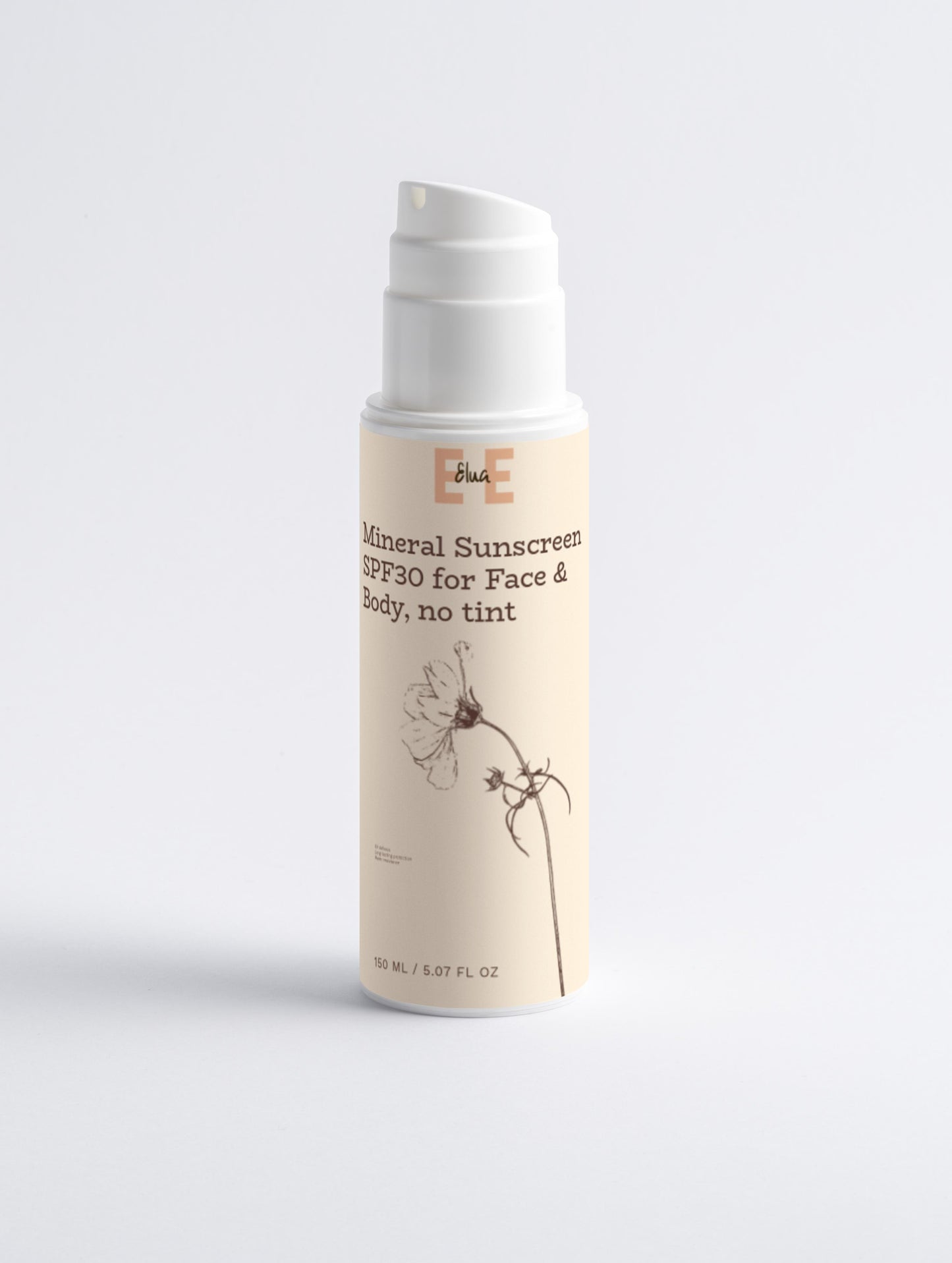 Mineralinis apsauginis kremas nuo saulės SPF30 veidui ir kūnui, be atspalvio
