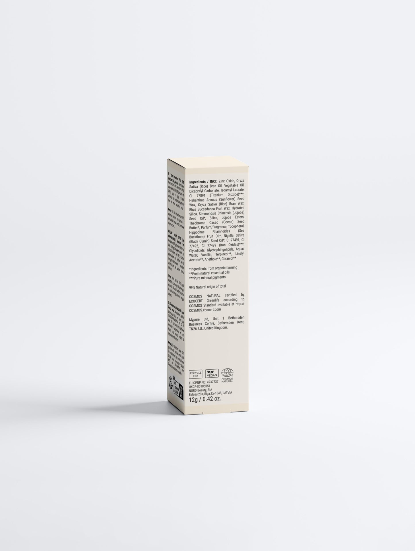Small rectangular box with text on a white background