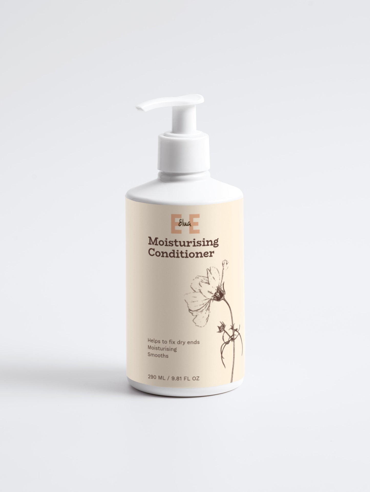 Moisturizing Conditioner bottle with pump on a white background