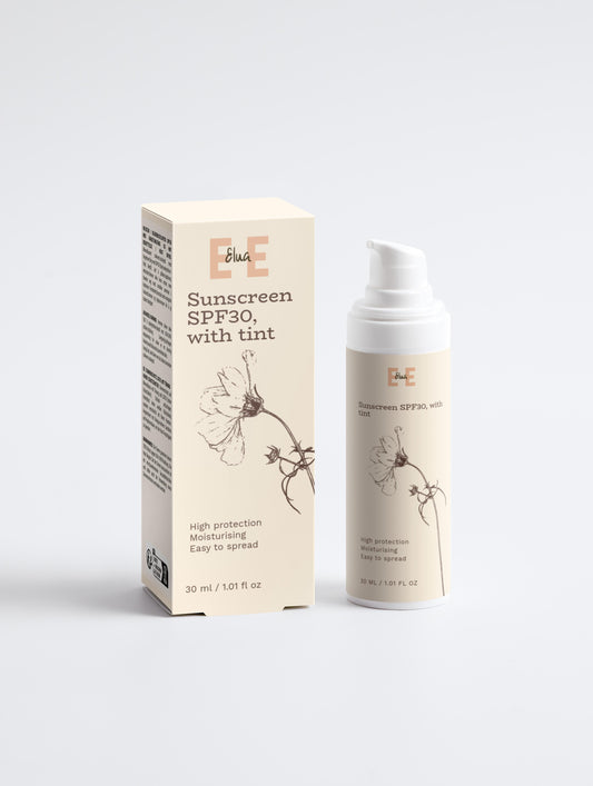 Apsauginis kremas nuo saulės SPF30, su atspalviu