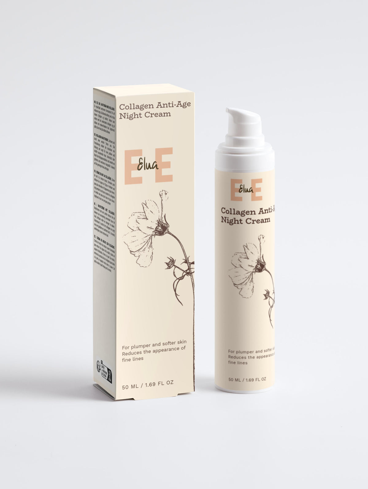 Collagen Anti-Age Night Cream - Eluabeauty