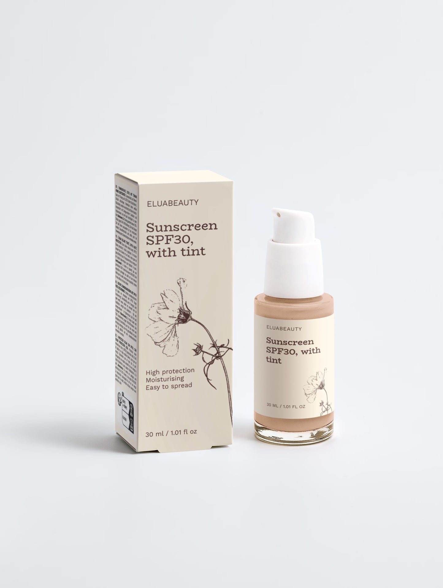 Sunscreen SPF30, with tint