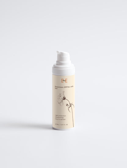 Apsauginis kremas nuo saulės SPF30, su atspalviu